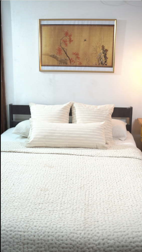 LUNAR SPINDLE CUSHION - IVORY