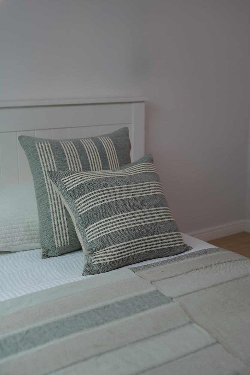 RAMA HANDWOVEN CUSHION - GREY