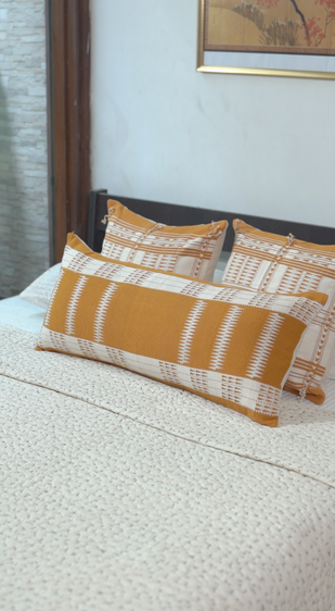 TIZU HANDWOVEN LUMBAR - SUNSET YELLOW