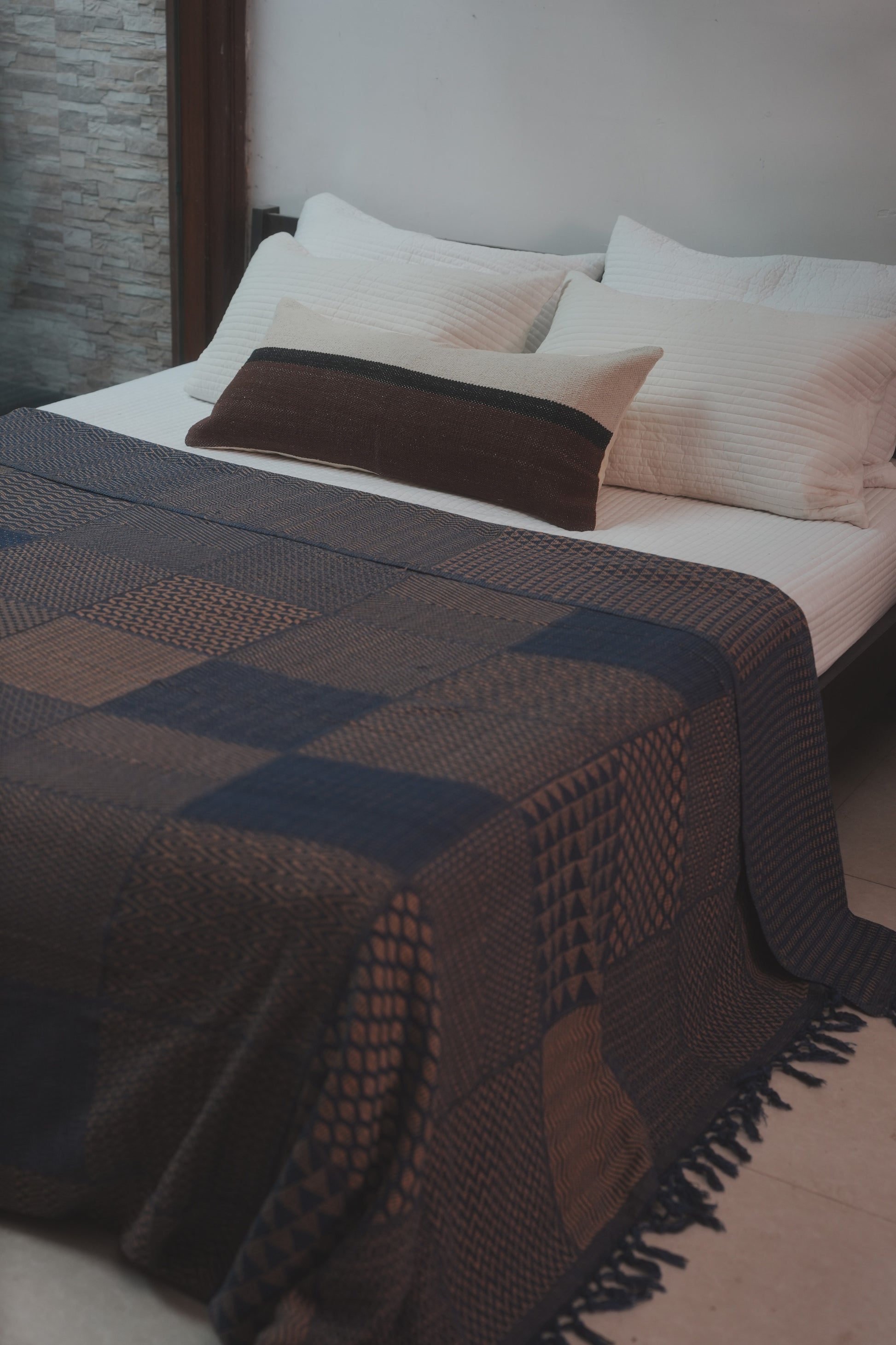INDIKON BEDSPREAD - INDIGO