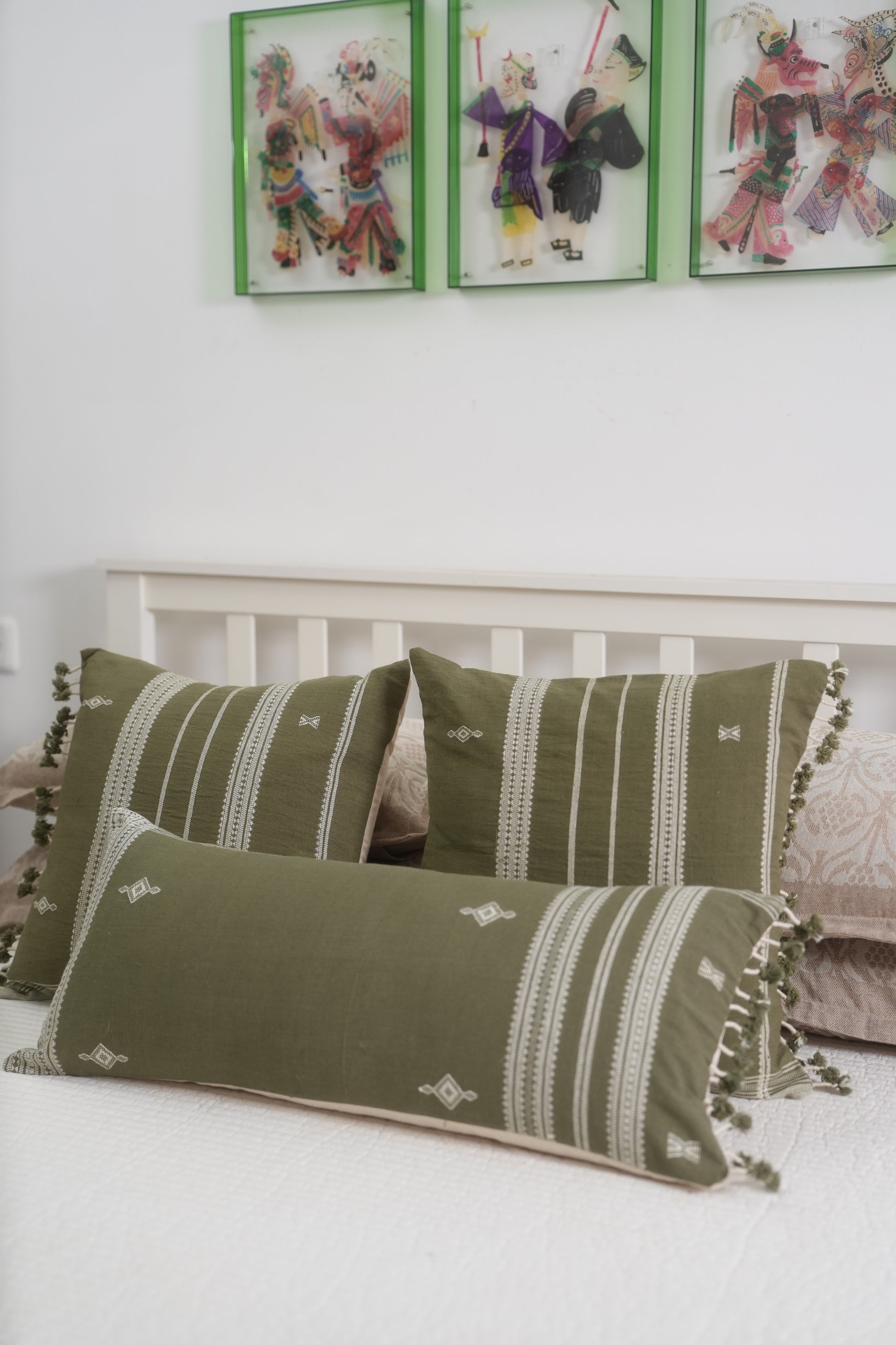 AAM HANDWOVEN LUMBAR - OLIVE GREEN