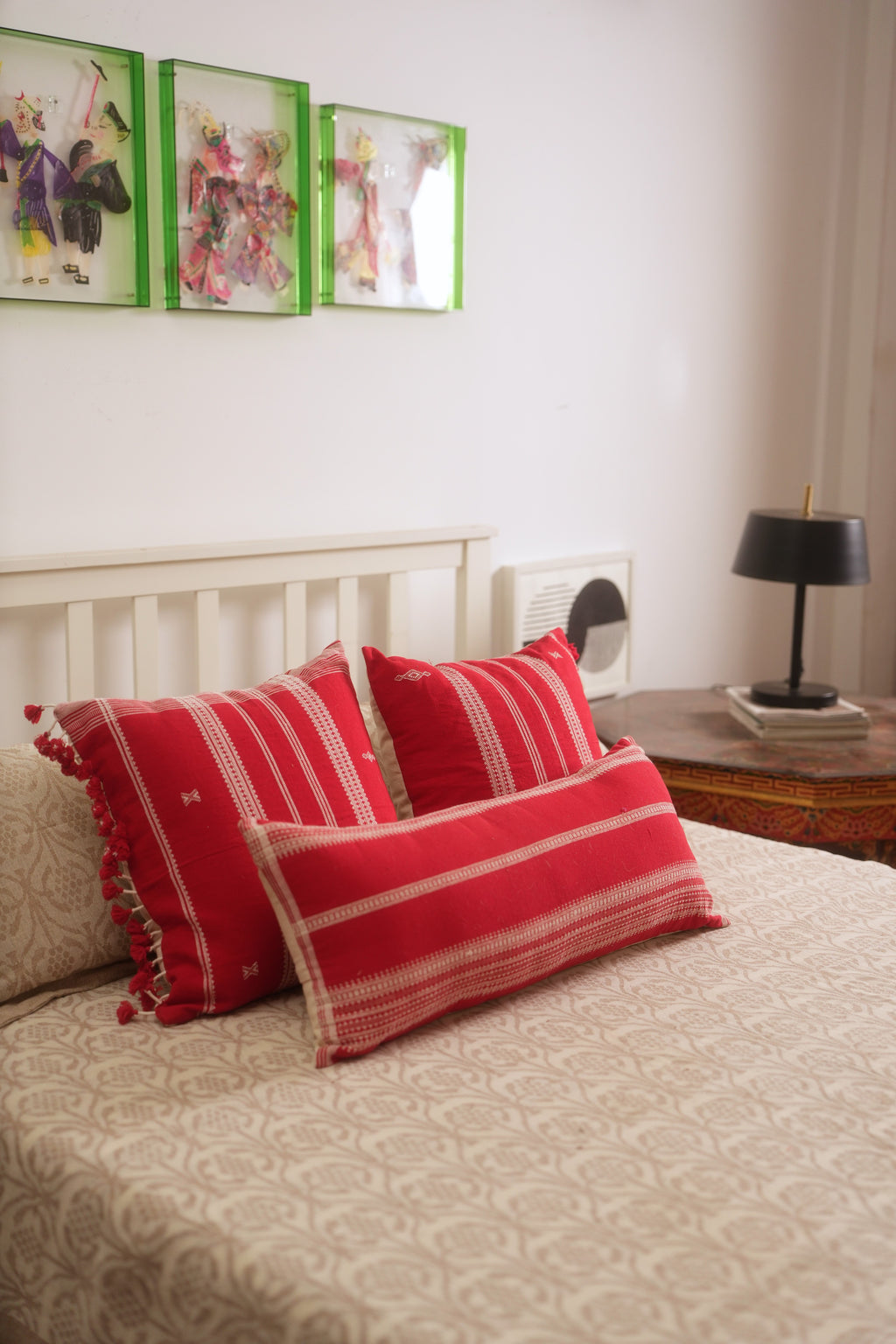 GURAS HANDWOVEN LUMBAR - VIBRANT RED