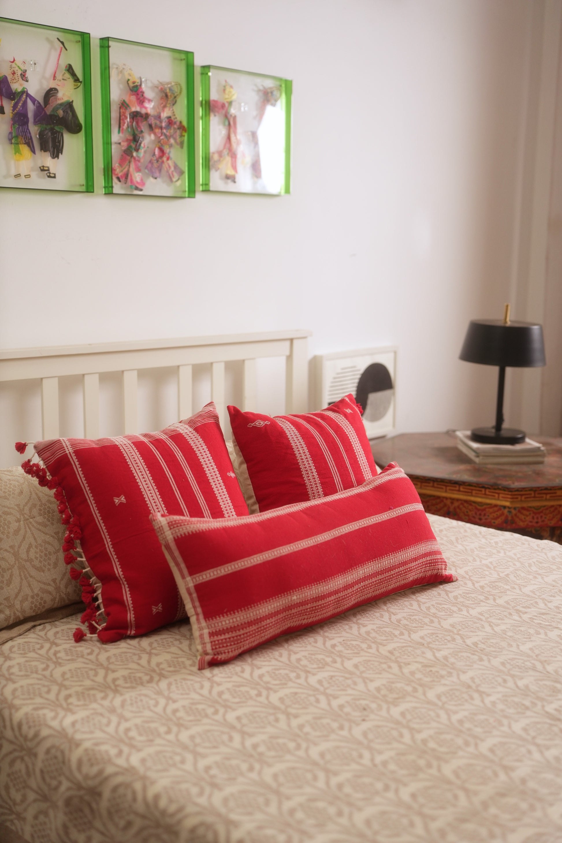 GURAS HANDWOVEN LUMBAR - VIBRANT RED