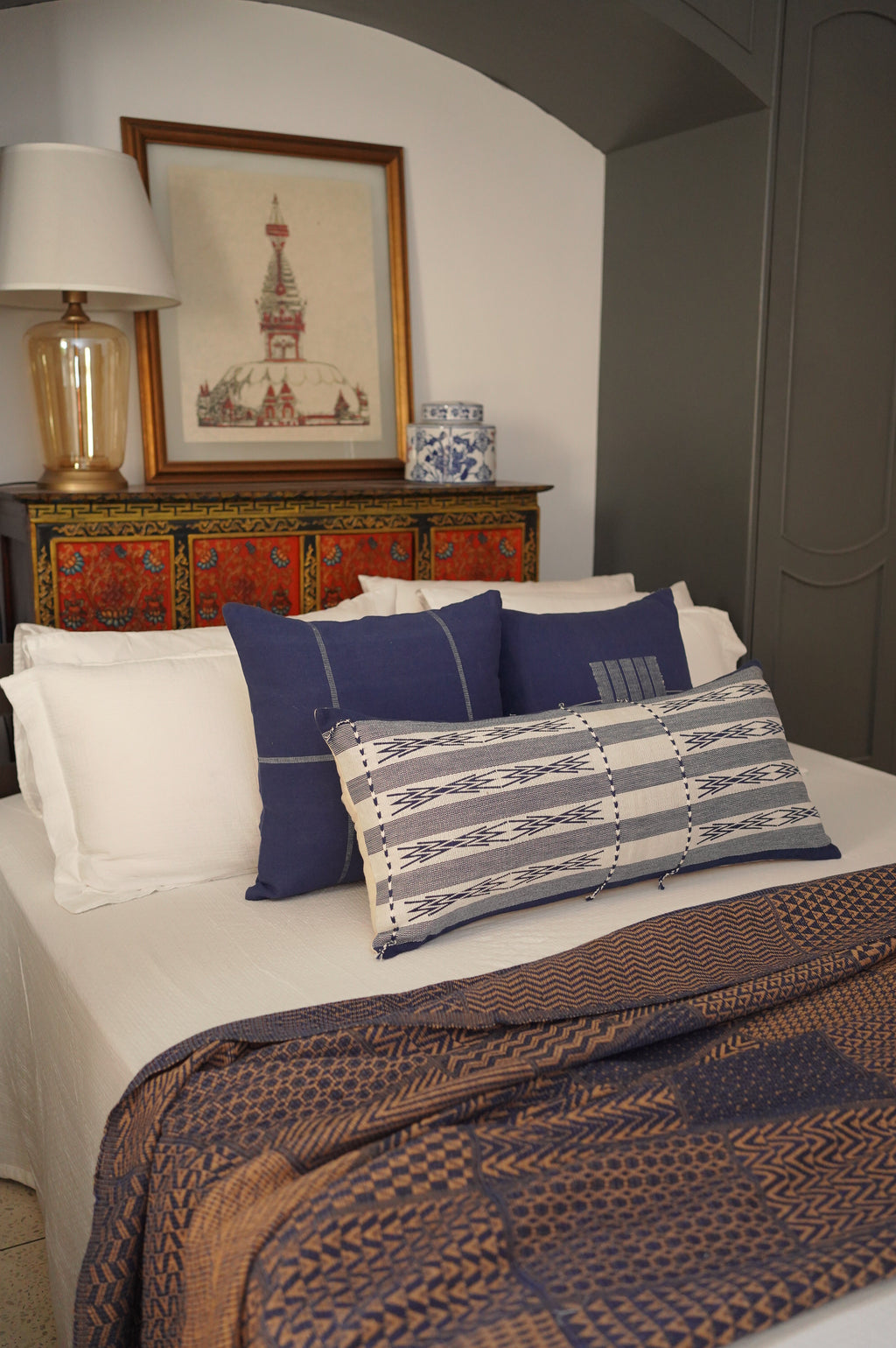 INDIKON BEDSPREAD - INDIGO