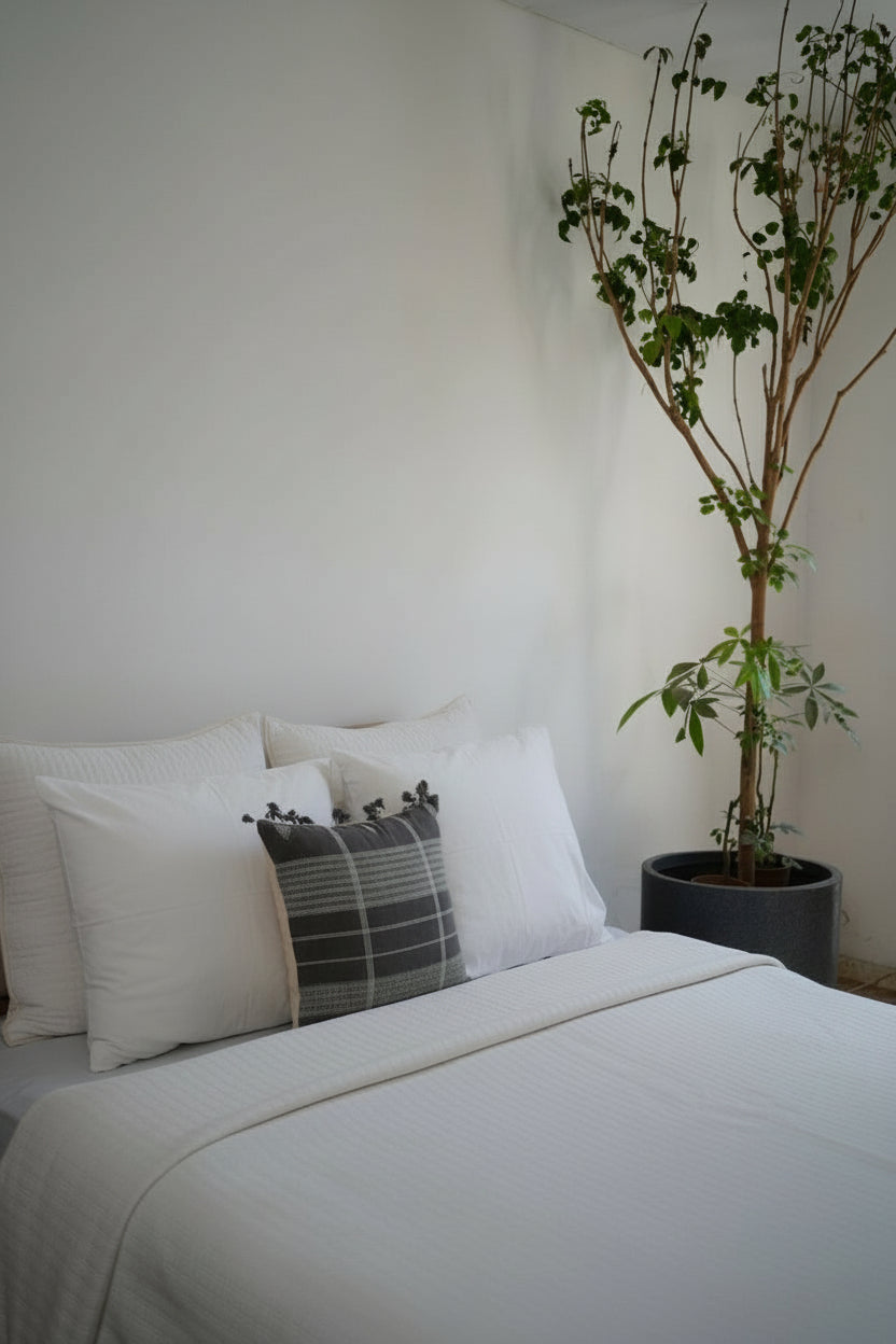 DRIFT KING SIZE QUILT - IVORY