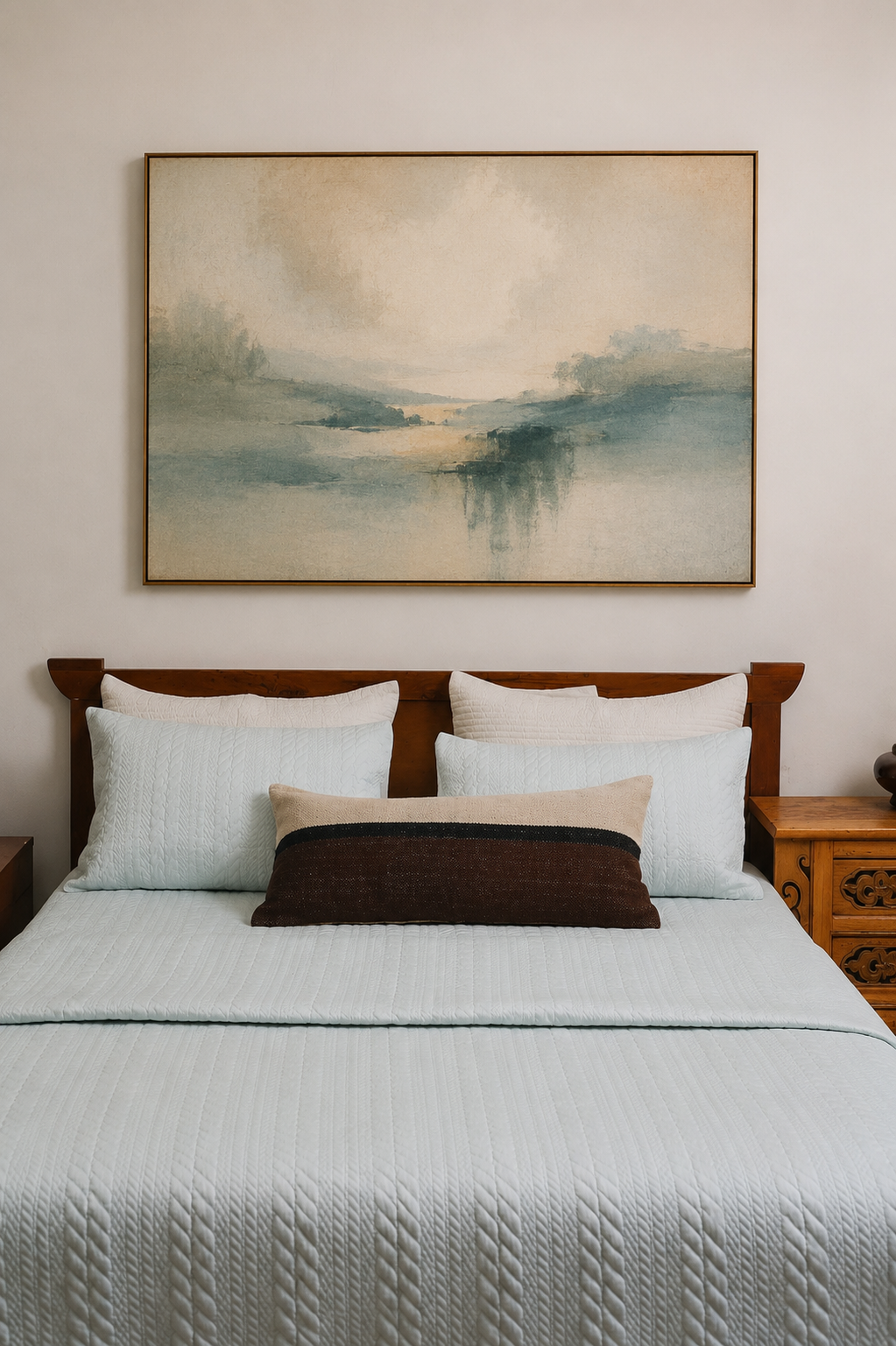 AQUA QUILT SET - CELADON BLUE