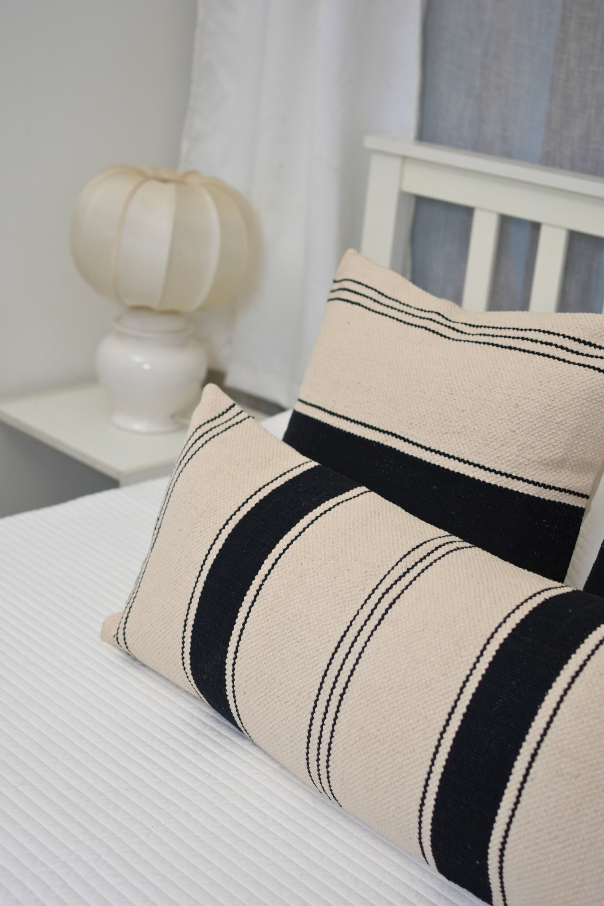 SIRA HANDWOVEN CUSHION - MONOCHROME