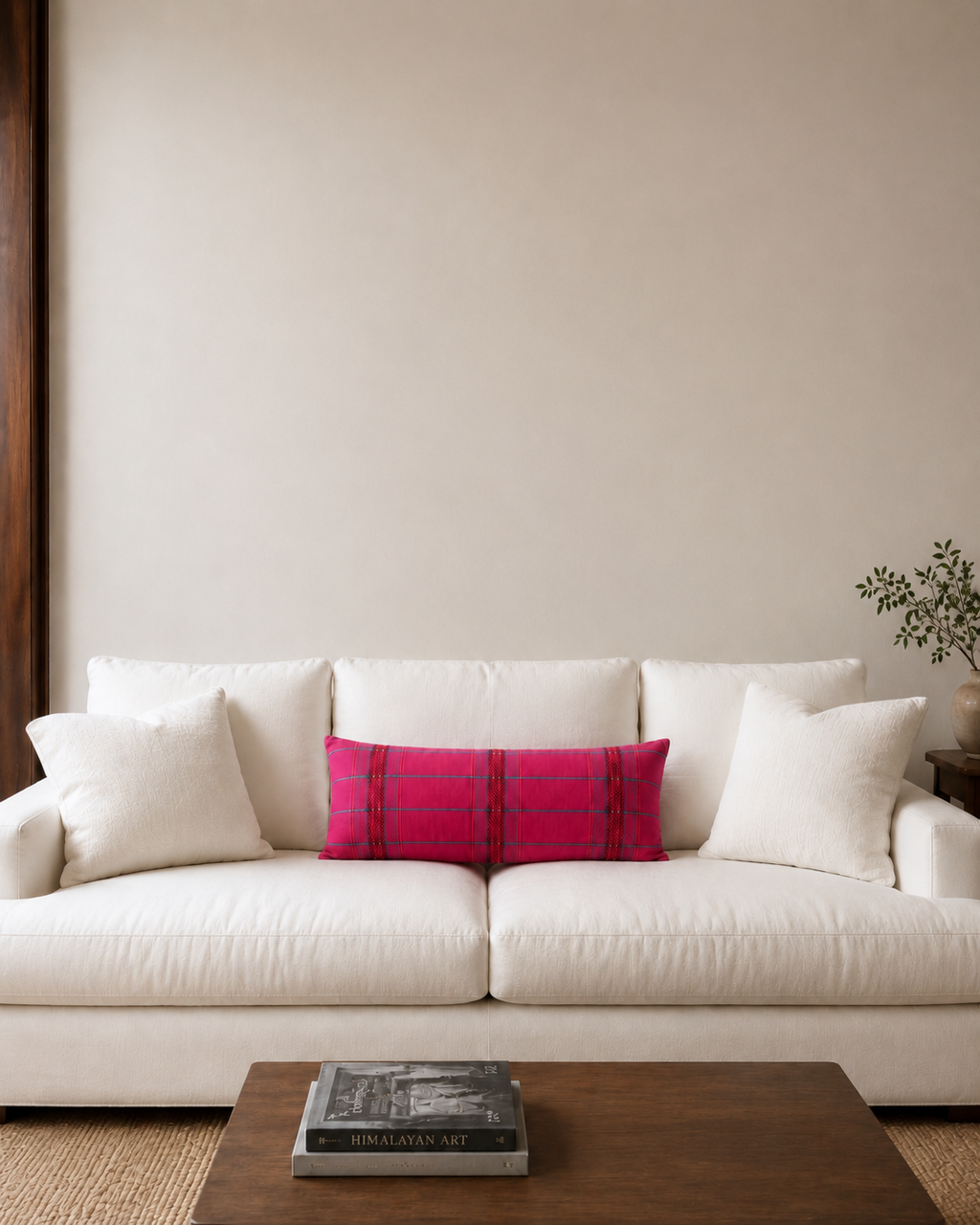LALI HANDWOVEN LUMBAR - PINK