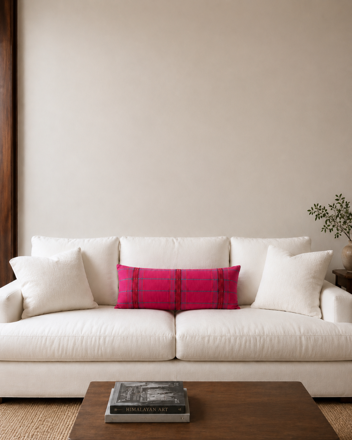 LALI HANDWOVEN LUMBAR - PINK