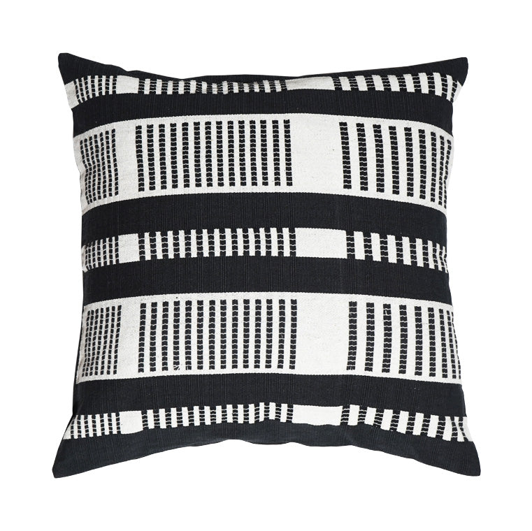 ATHIRA CUSHION - BLACK AND WHITE