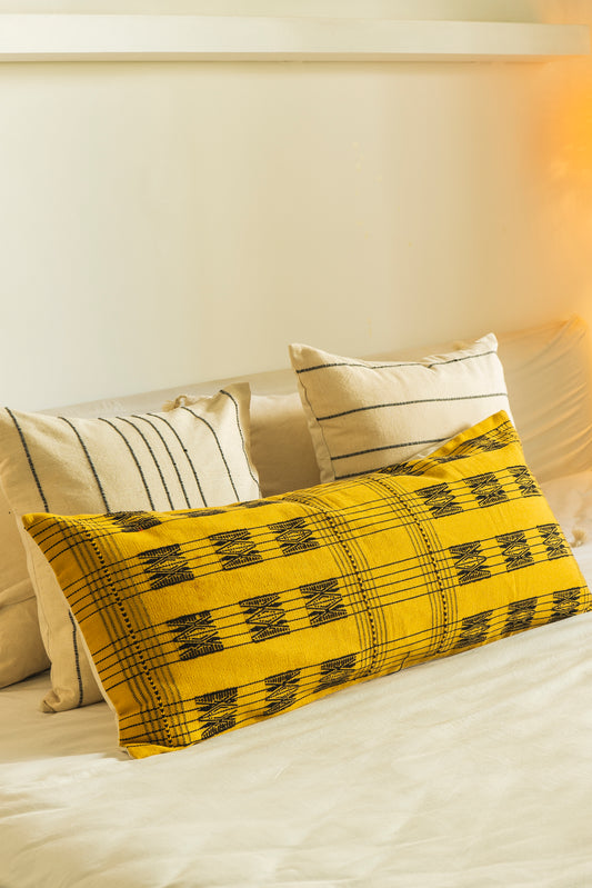 MARI LUMBAR PILLOW - YELLOW