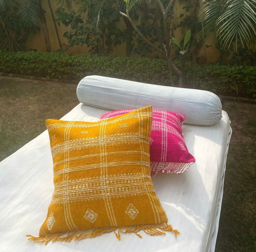 VASANT CUSHION - MUSTARD 1
