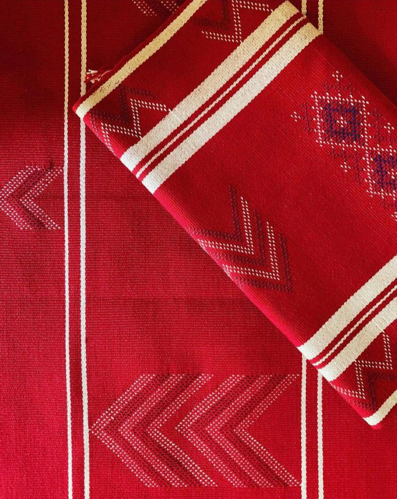 TAM TABLE RUNNER | RED AND WHITE
