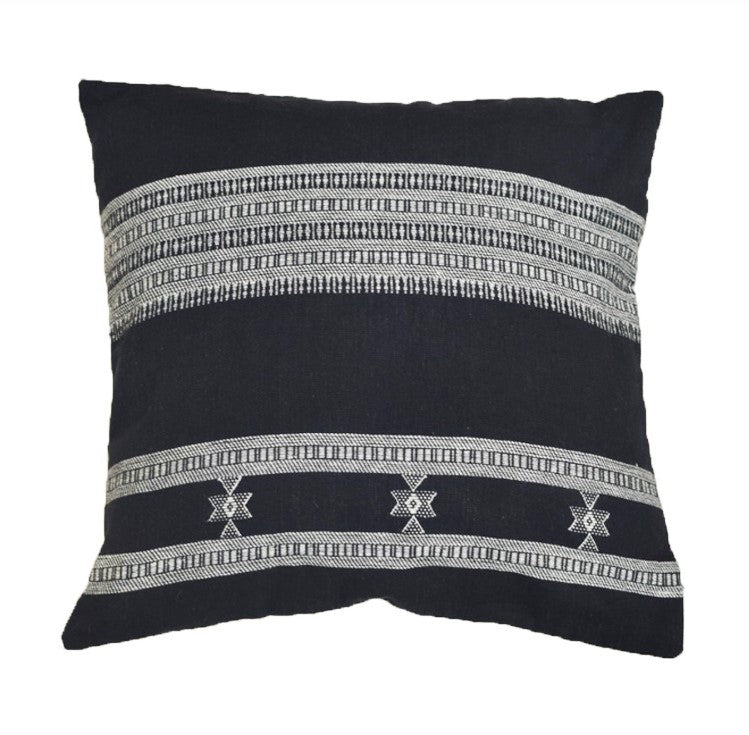 MAHI HANDWOVEN CUSHION - MONOCHROME