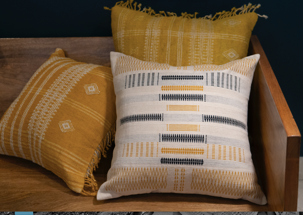 LINA CUSHION - MUSTARD