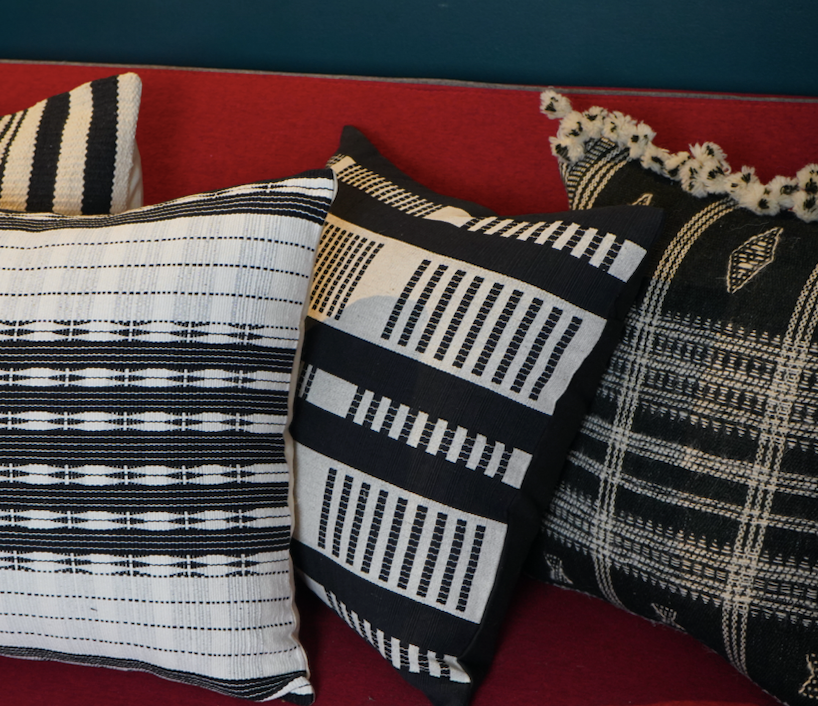 ATHIRA CUSHION - BLACK AND WHITE